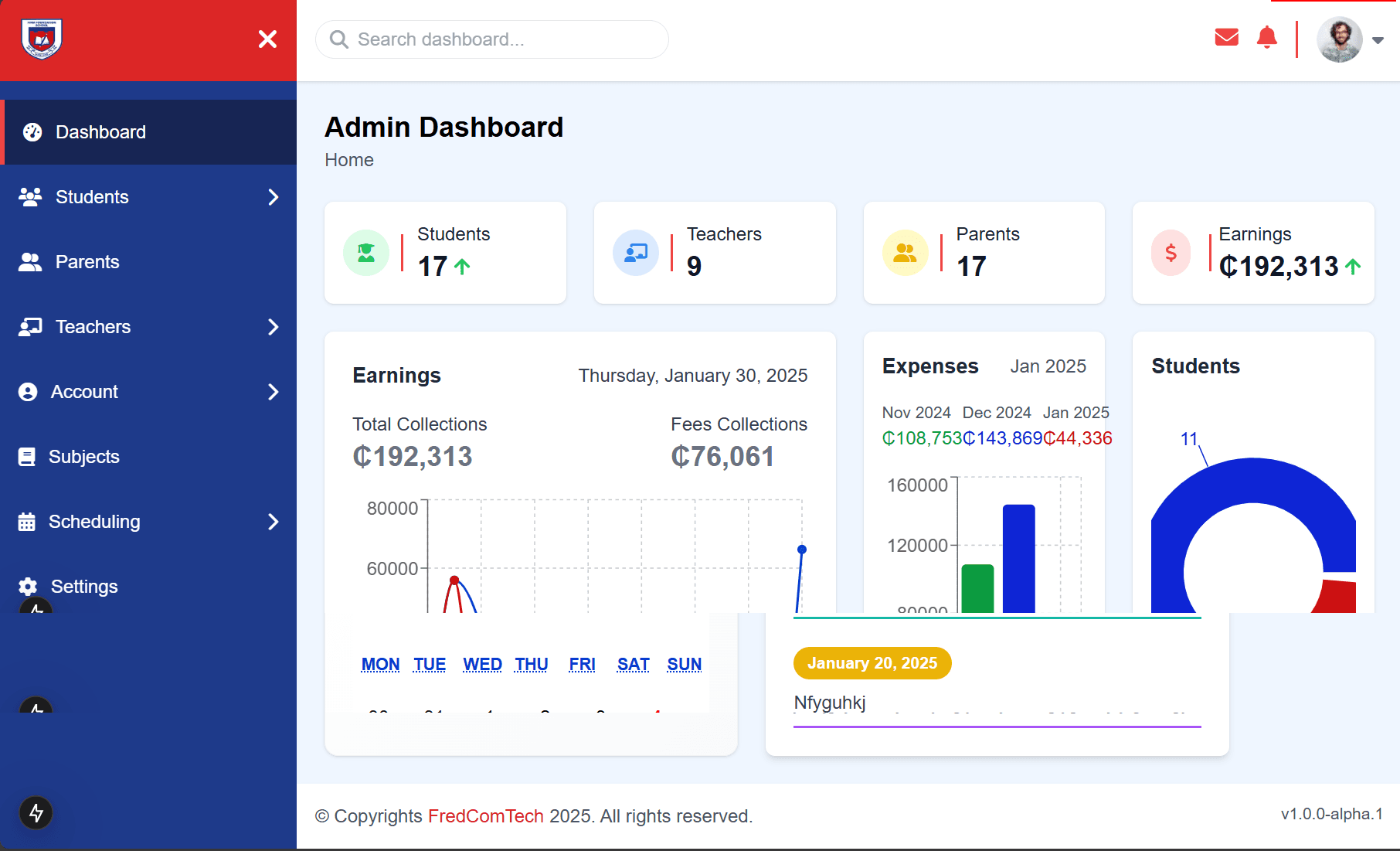 Students using modern technology